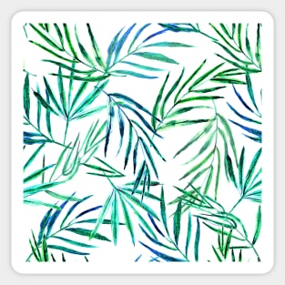 Tropical leaves - watercolor palm leaf Sticker